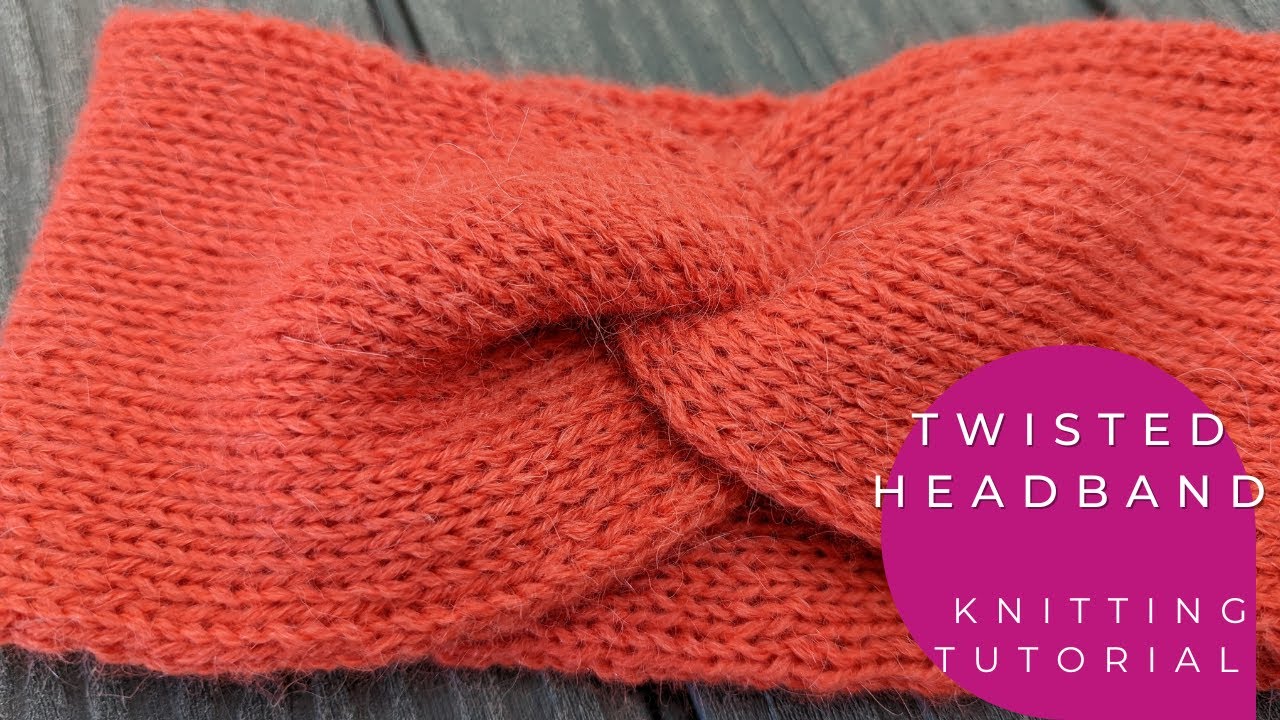 Повязка на голову полой резинкой/ Twisted headband