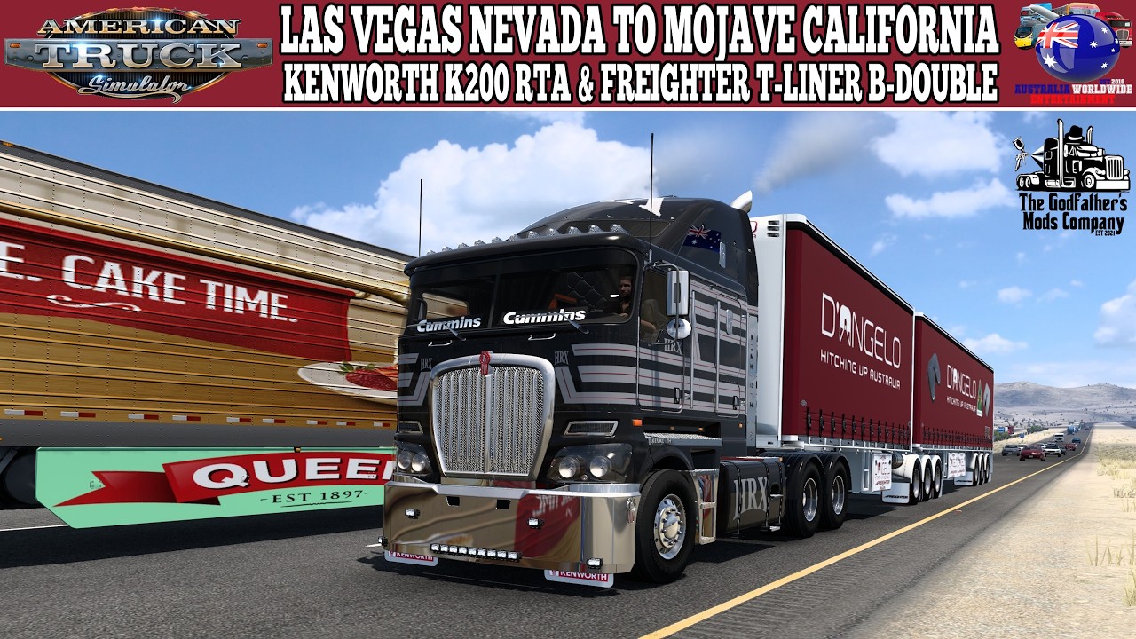 American Truck Simulator 1.57 : Las Vegas Nevada To Mojave California #trucking #australia #ats
