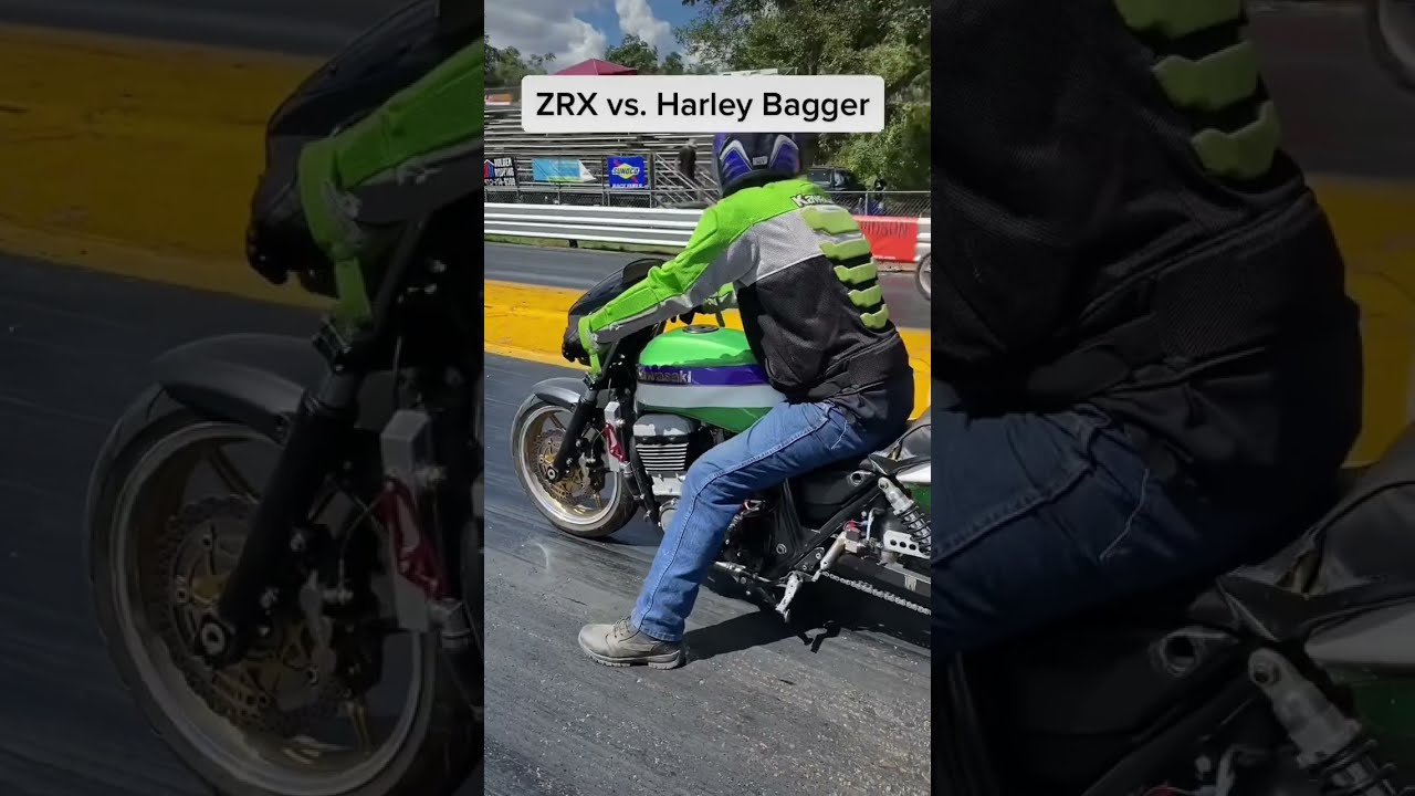 Kawasaki ZRX kontra Harley Bagger
