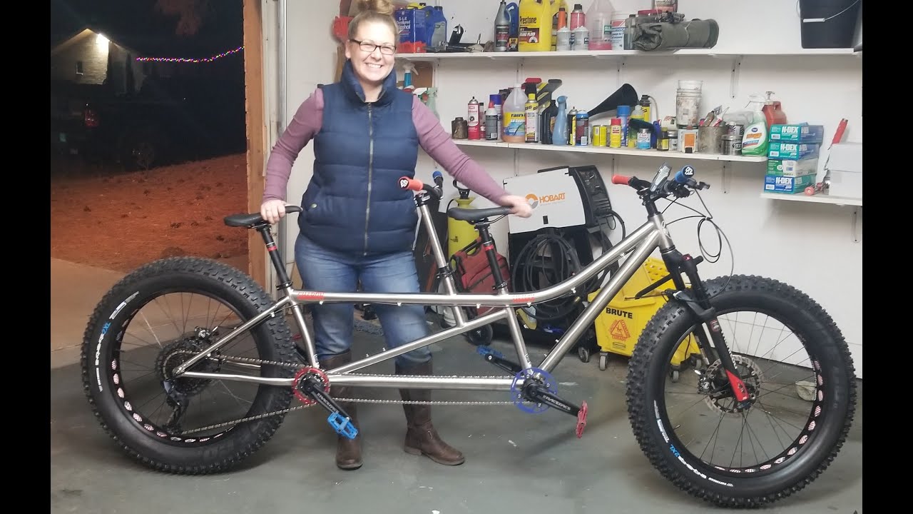 Building our custom titanium Danger Zone fat tandem bicycle Bad Bully MTB