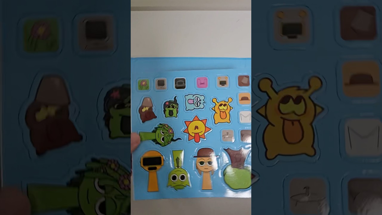 Sprunki Magnetic quiet book child toy creative DIY sticker