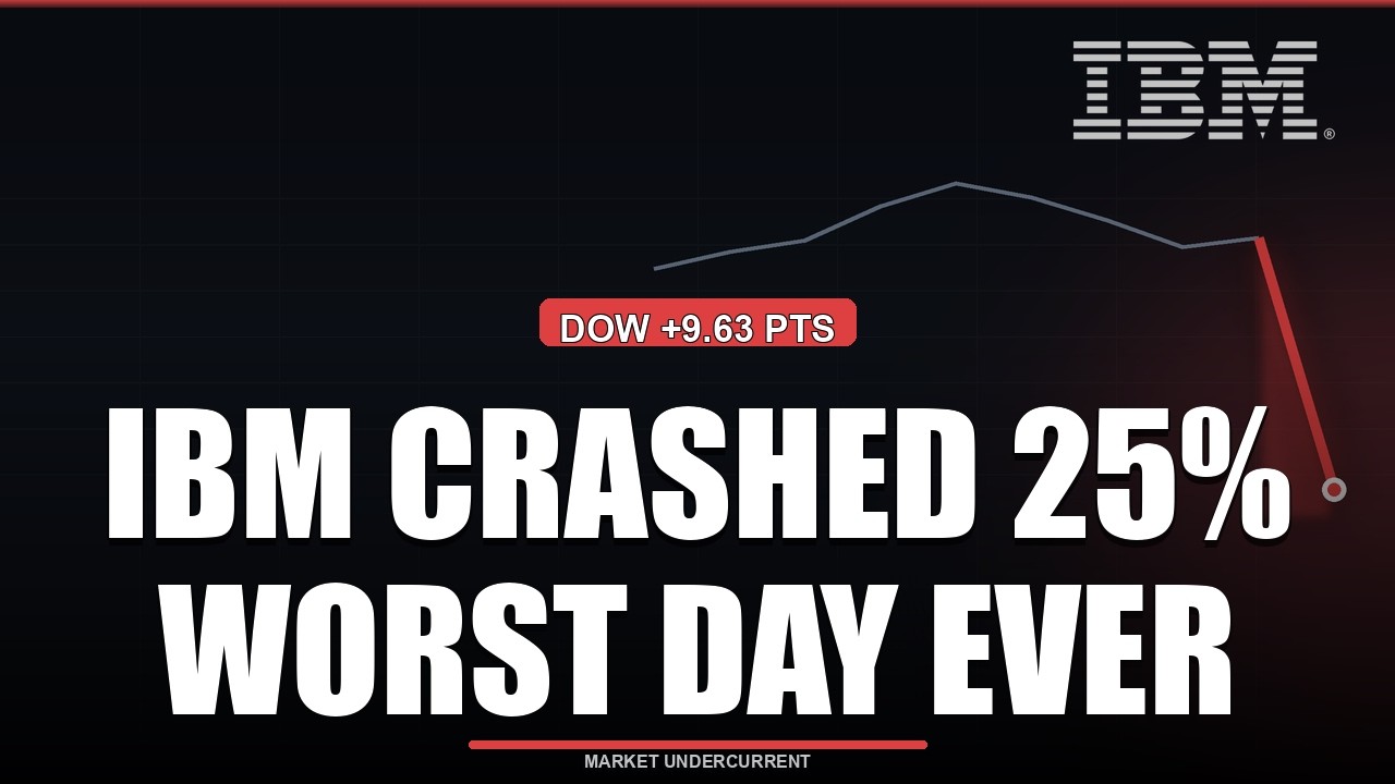 Худший день в истории IBM, лучший &mdash; для Goldman: индекс Dow изменился на 9 пунктов