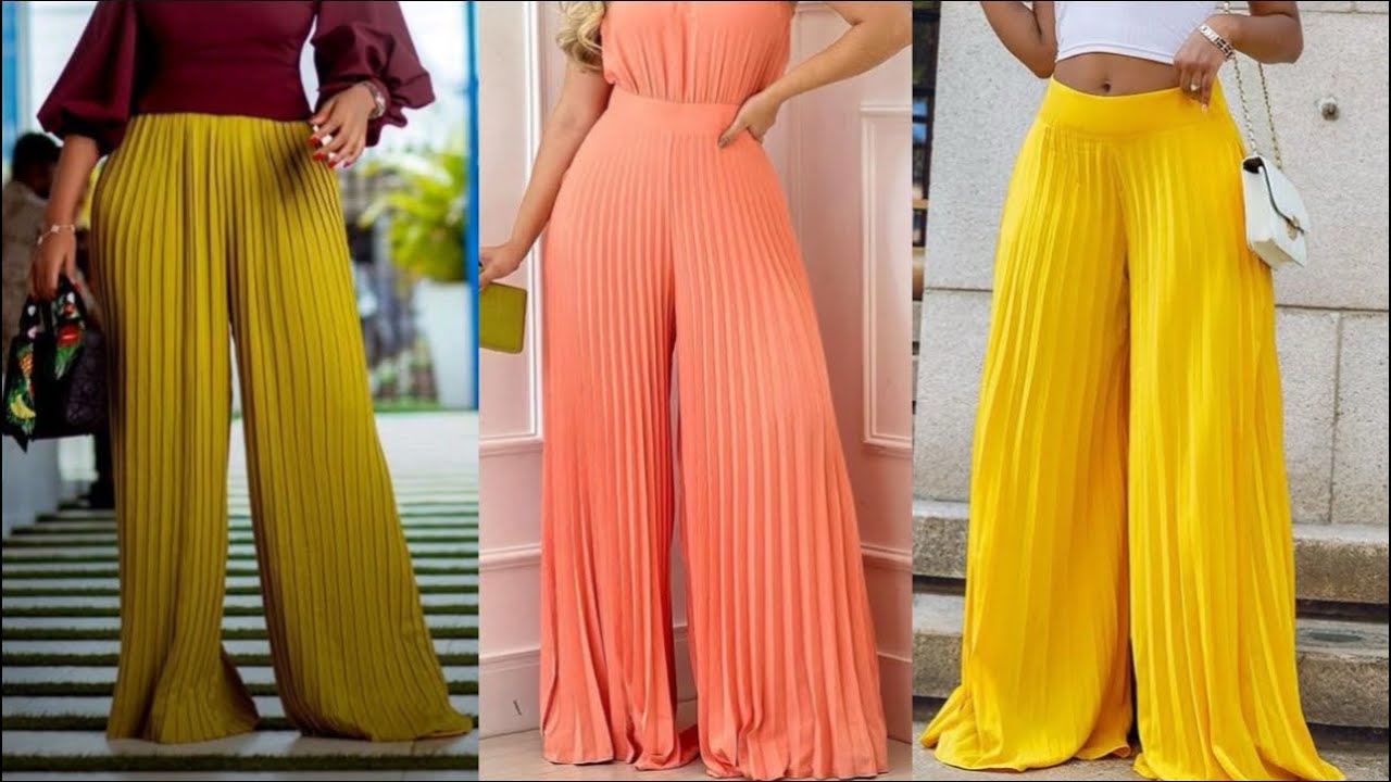 How to cut and sew this trendy accordion palazzo trousers