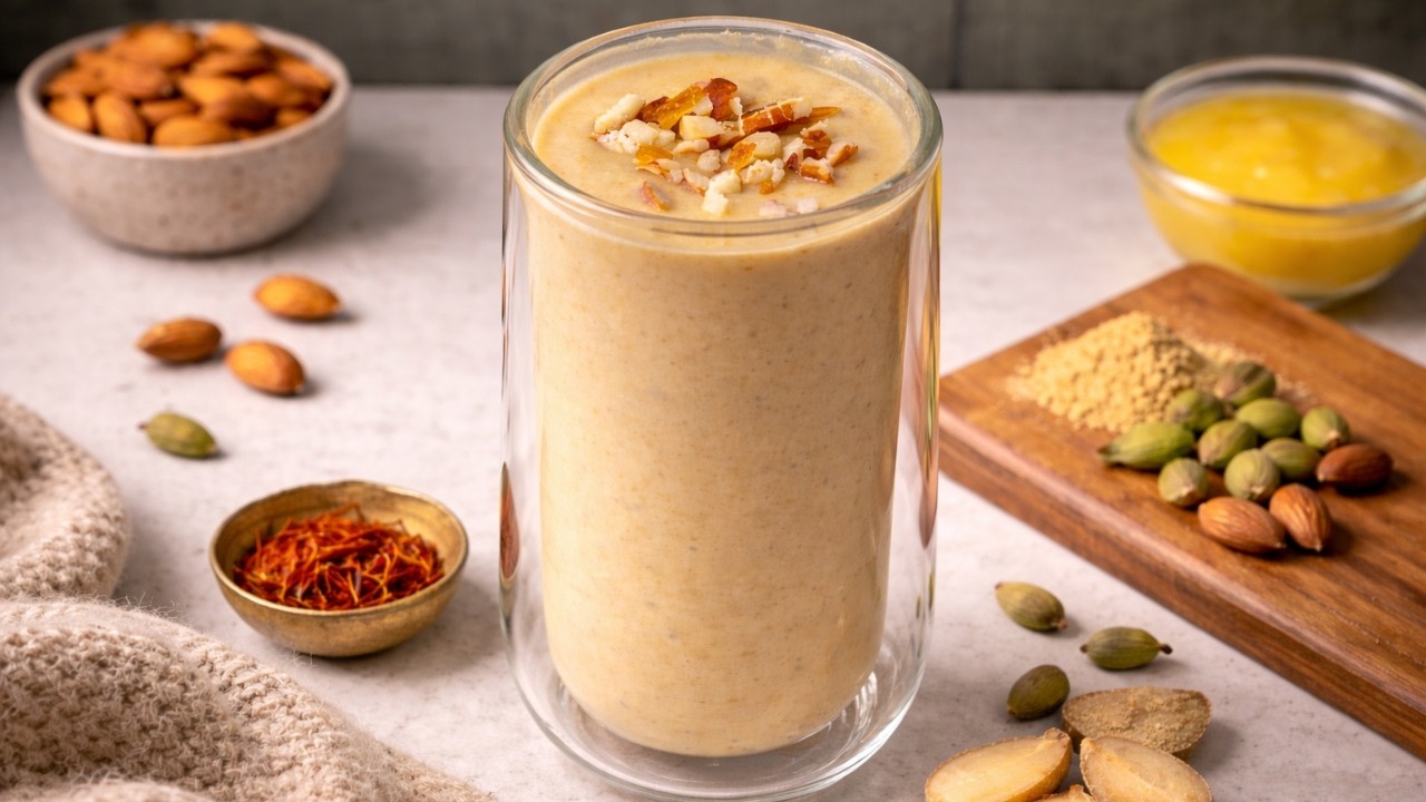 Rich Milk Sheera 🍯 for Winter season  | Soothing Remedy for Cold & Cough Magic of Zaika