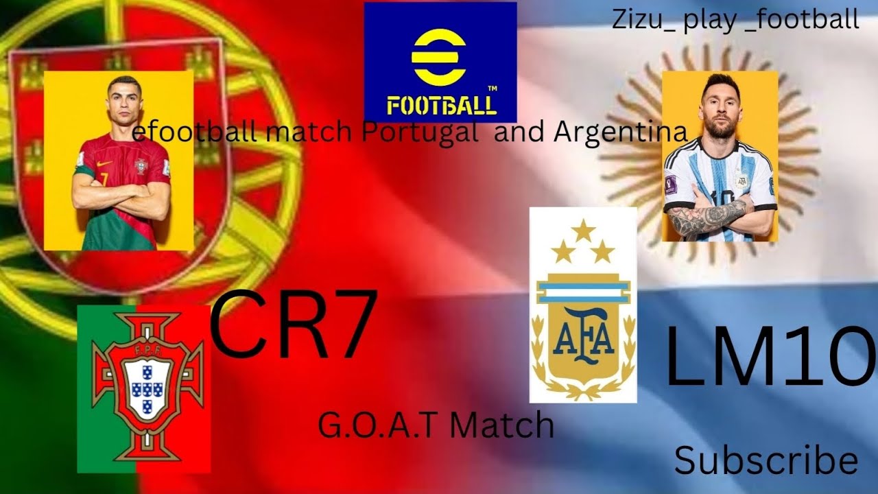 Portugal and Argentina efootball match #viral#efootball#ronaldo#messi#gameplay#phonk