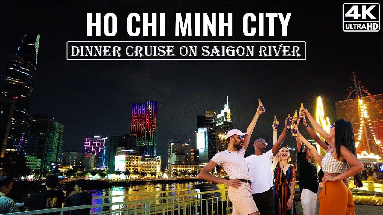 Best nightlife experience in Ho Chi Minh City | Indochina Queen Dinner Cruise on Saigon River [4K]