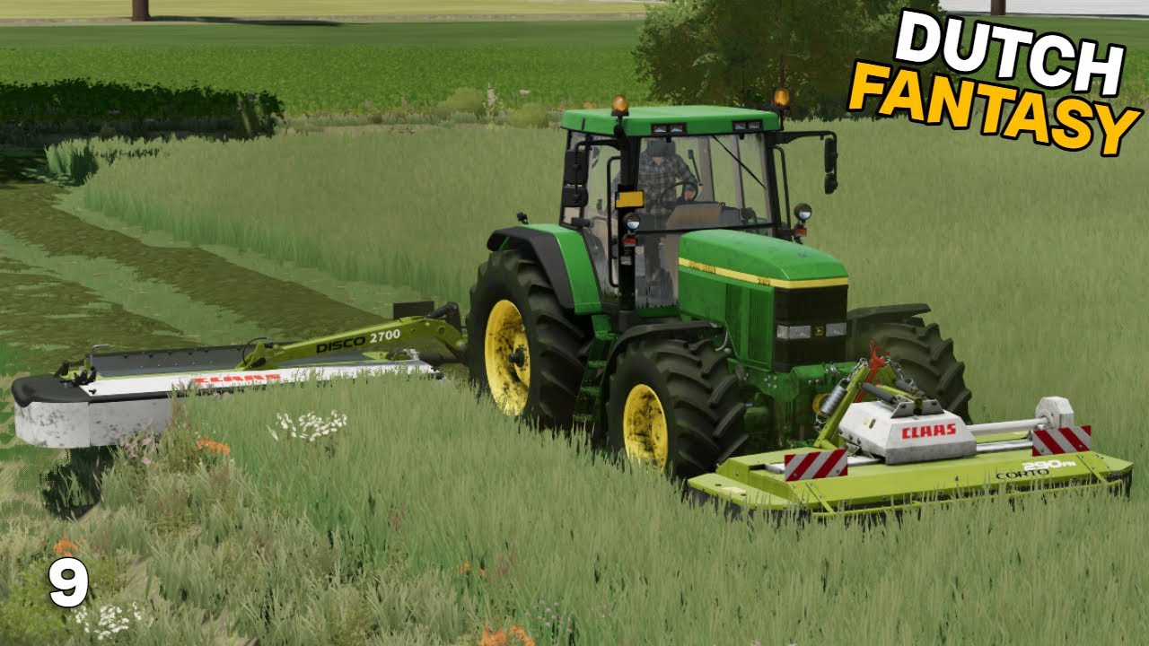 Gras Maaien & Schudden Voor Hooi | DutchFantasy #9 | FS22