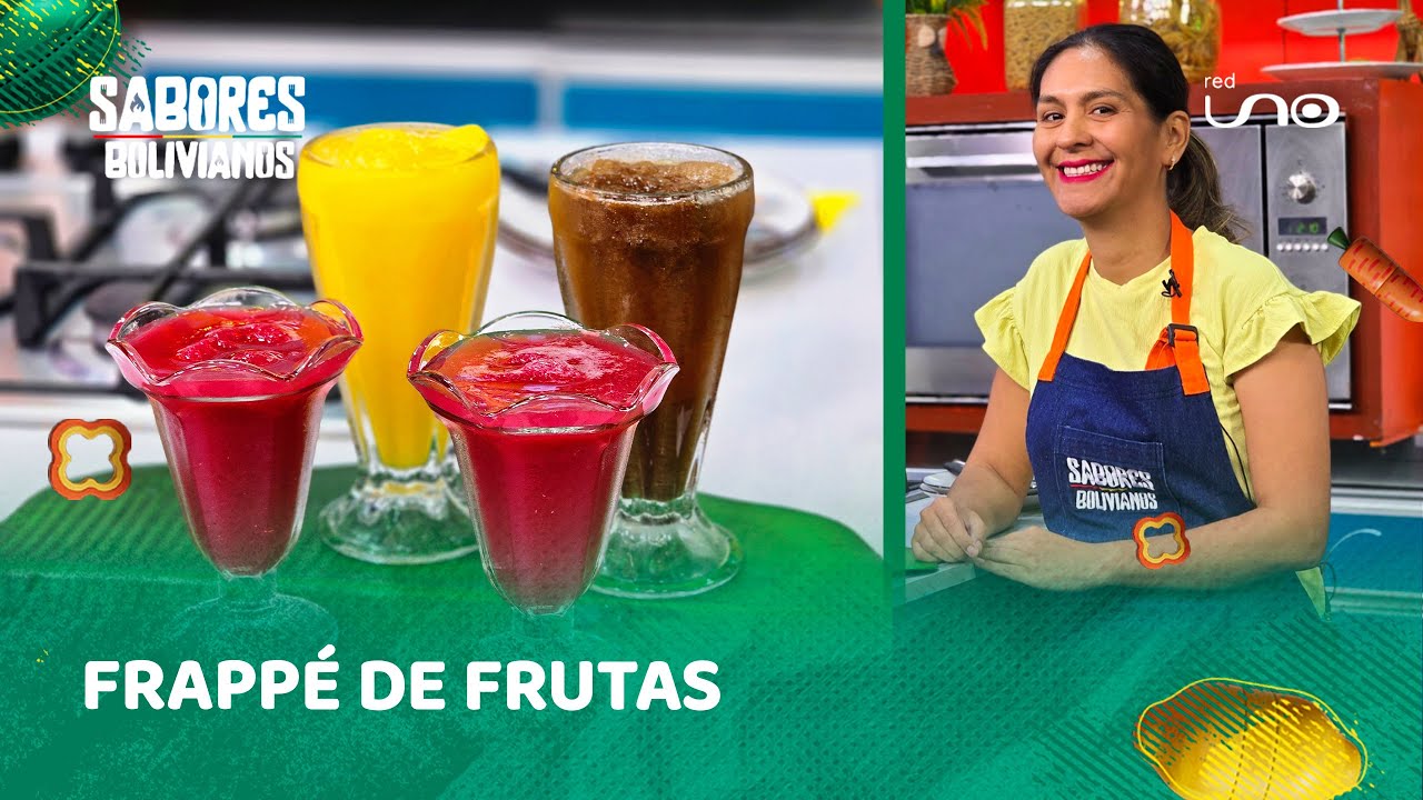 Sigue el paso a paso para preparar un "Frappé de frutas"