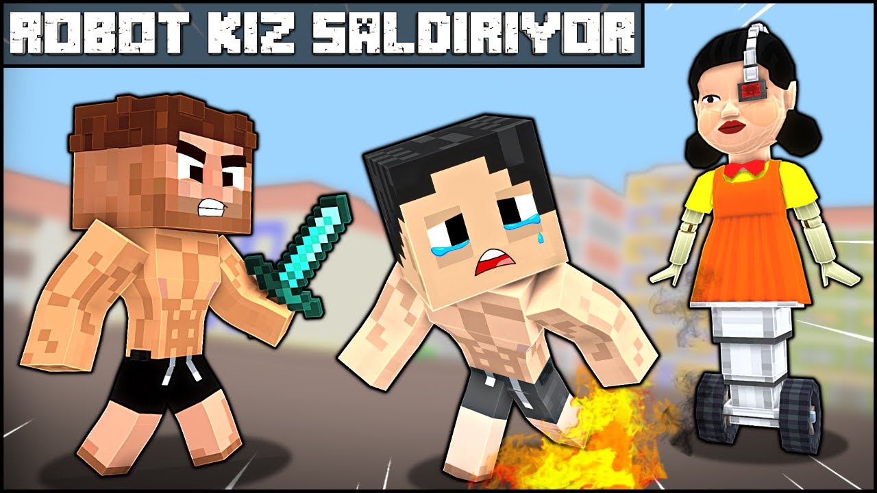 ALİ VE HASAN ROBOT KIZLA SAVAŞIYOR! 😱 - Minecraft