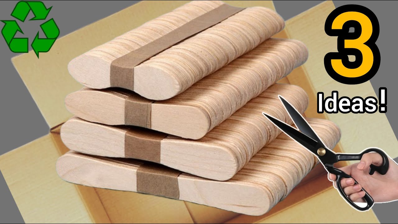 3 stunning ideas with popsicle sticks/waste recycling ideas