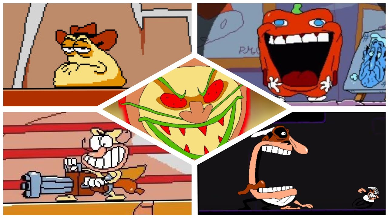 Pizza Tower - All Bosses P-Rank (No Damage)