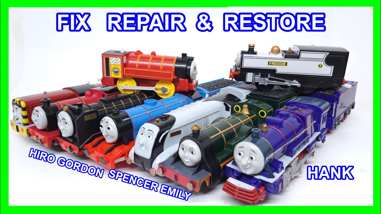 Trackmaster Fix Repair Restore Хэнк Эмили Спенсер Хиро Ренеас Гордон Виктор Фредди Томас Поезд