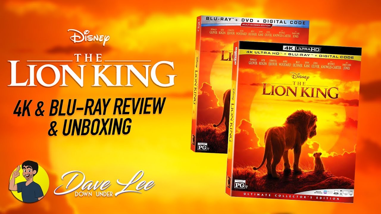 THE LION KING (2019) - 4K & Blu-ray Review & Unboxing