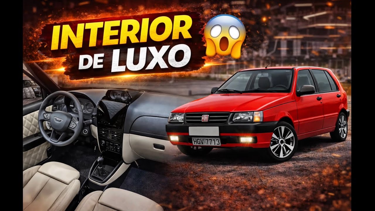 TRANSFORME um Fiat Uno Mille em um carro de LUXO