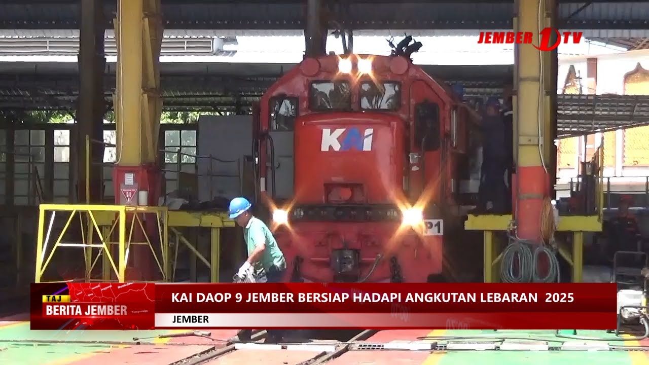 KAI DAOP 9 JEMBER BERSIAP HADAPI ANGKUTAN LEBARAN  2025