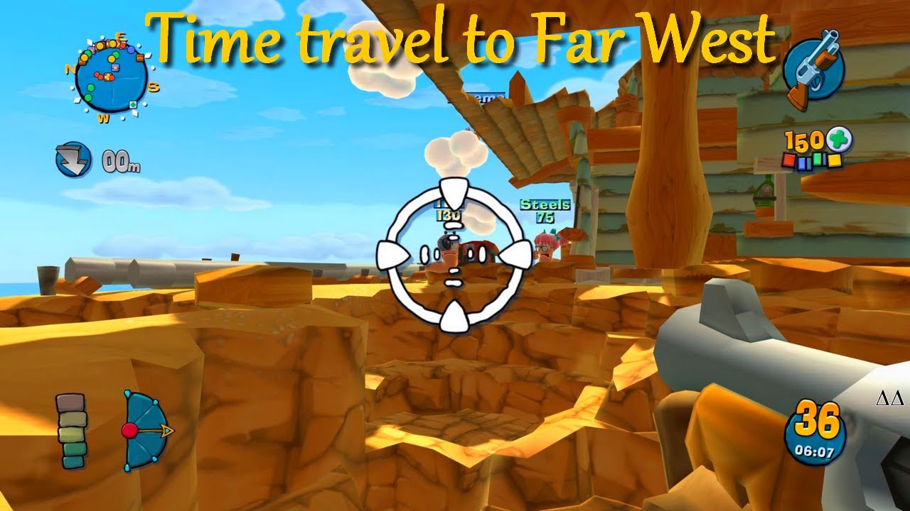 Worms Ultimate Mayhem - Time Travel to Far West