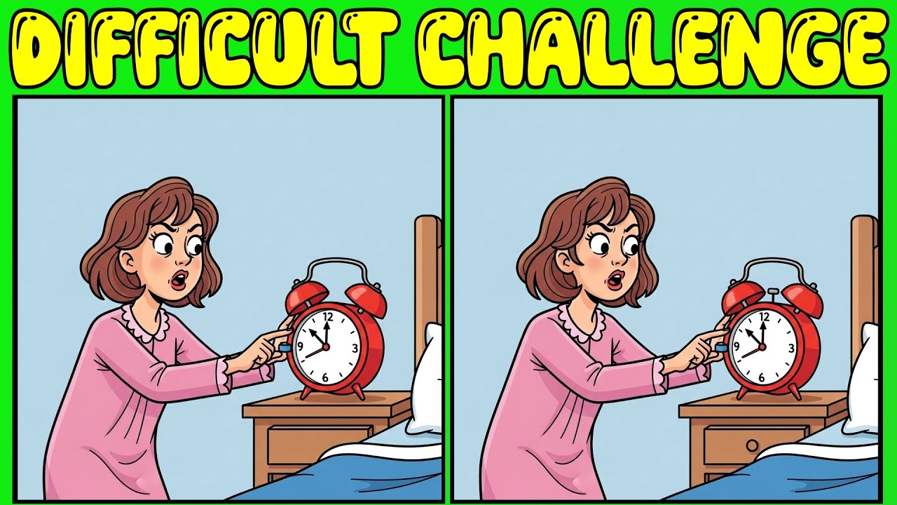 【Spot the difference】🎯 Brain Fitness: HARD 90-Second Challenge