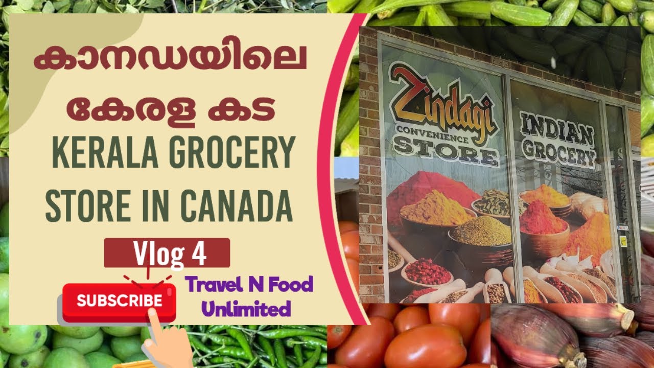 Kerala Grocery Store In Canada // കാനഡയിലെ കേരള കട //Travel N Food Unlimited  #VLOG 4