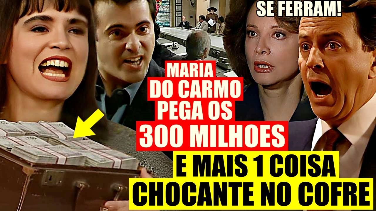 RAINHA DA SUCATA: RESUMO TER&Ccedil;A 10/02 - Maria PEGA os 300 MILH&Otilde;ES e MAIS 1 COISA no COFRE e se VINGA!