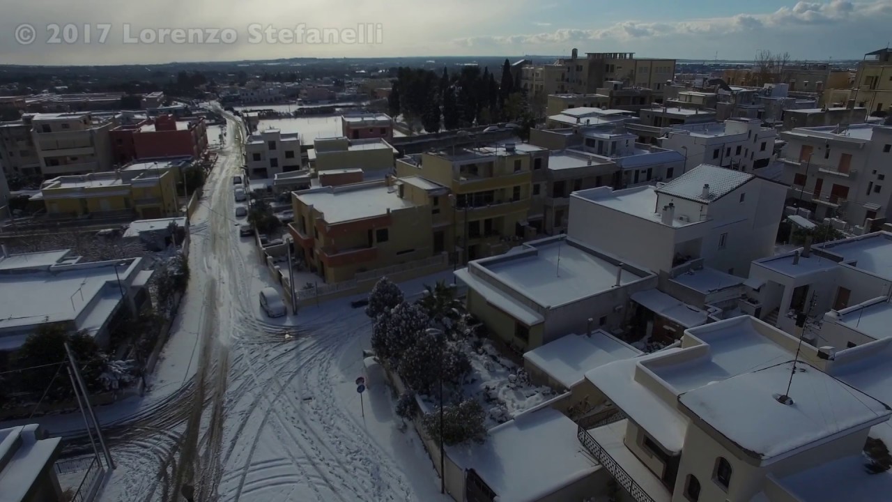 Nevicata a Casarano 6-8 Gennaio 2017