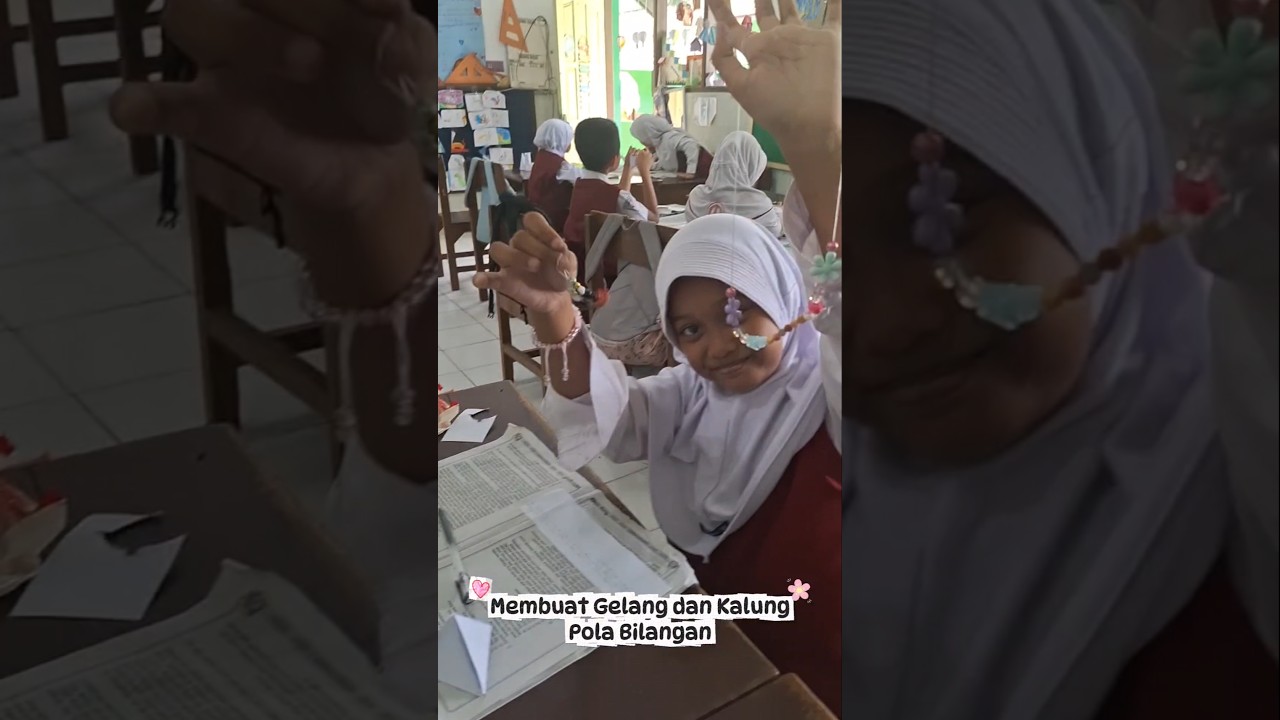 Membuat Gelang dan Kalung Pola Bilangan