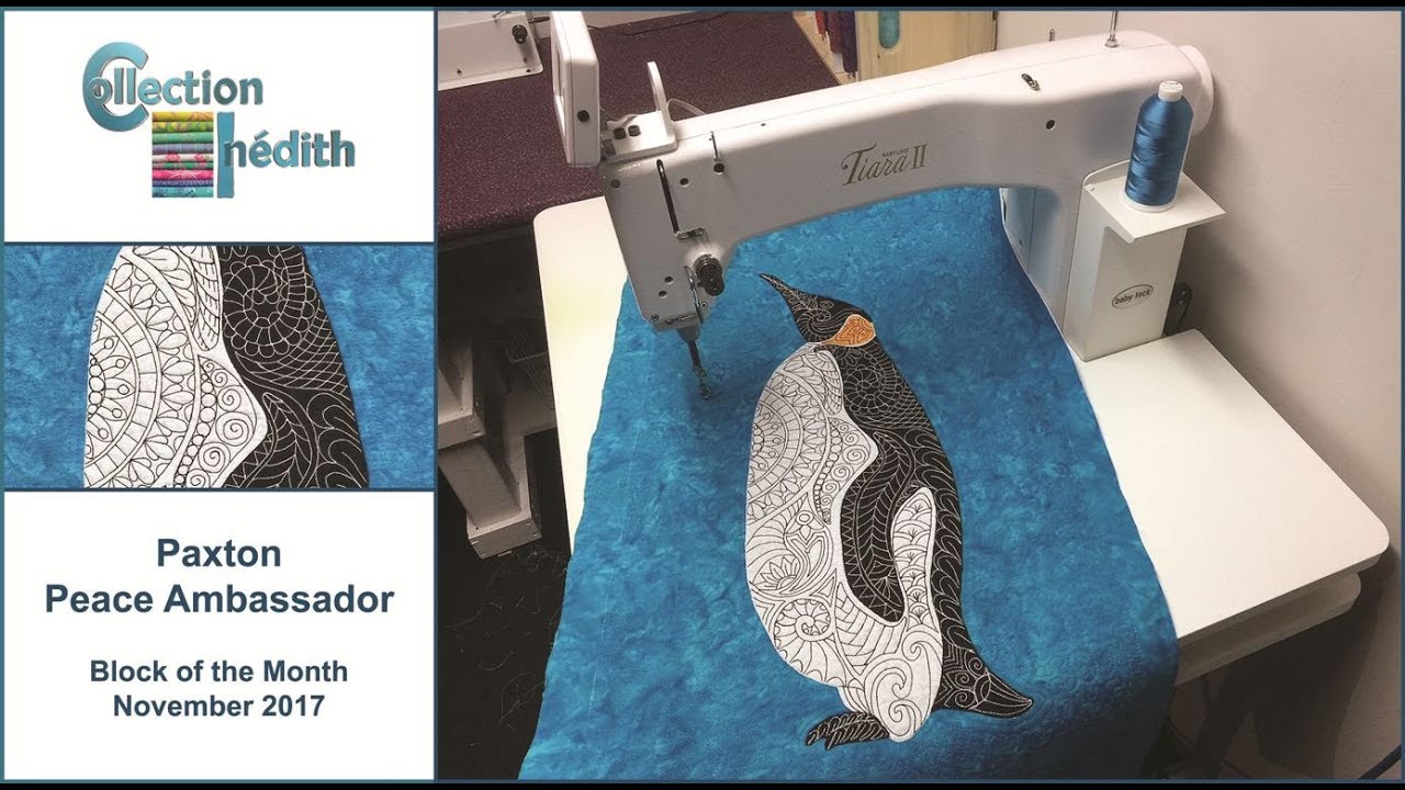 Quilt block - Block of the Month November 2017 - Collection Inédith - Paxton - Peace Ambassador