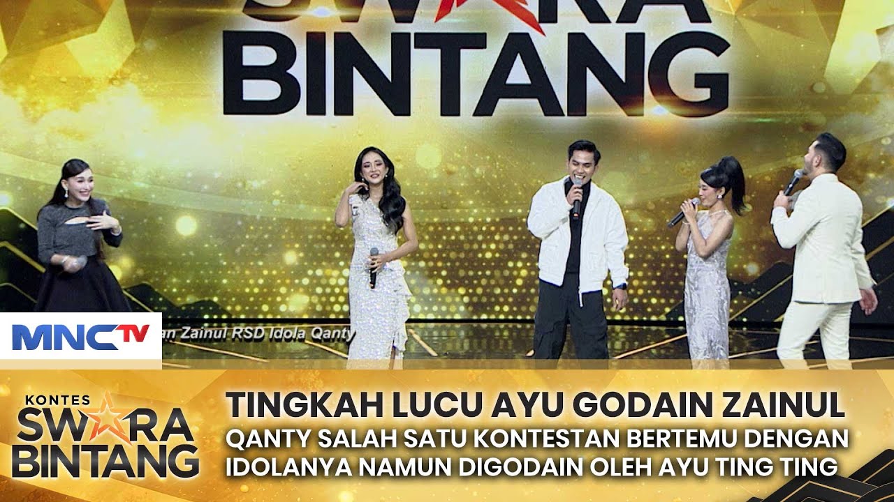 TINGKAH LUCU! Ayu Ting Ting Godain Qanty Bertemu Zainul RSD - KONTES SWARA BINTANG 2024