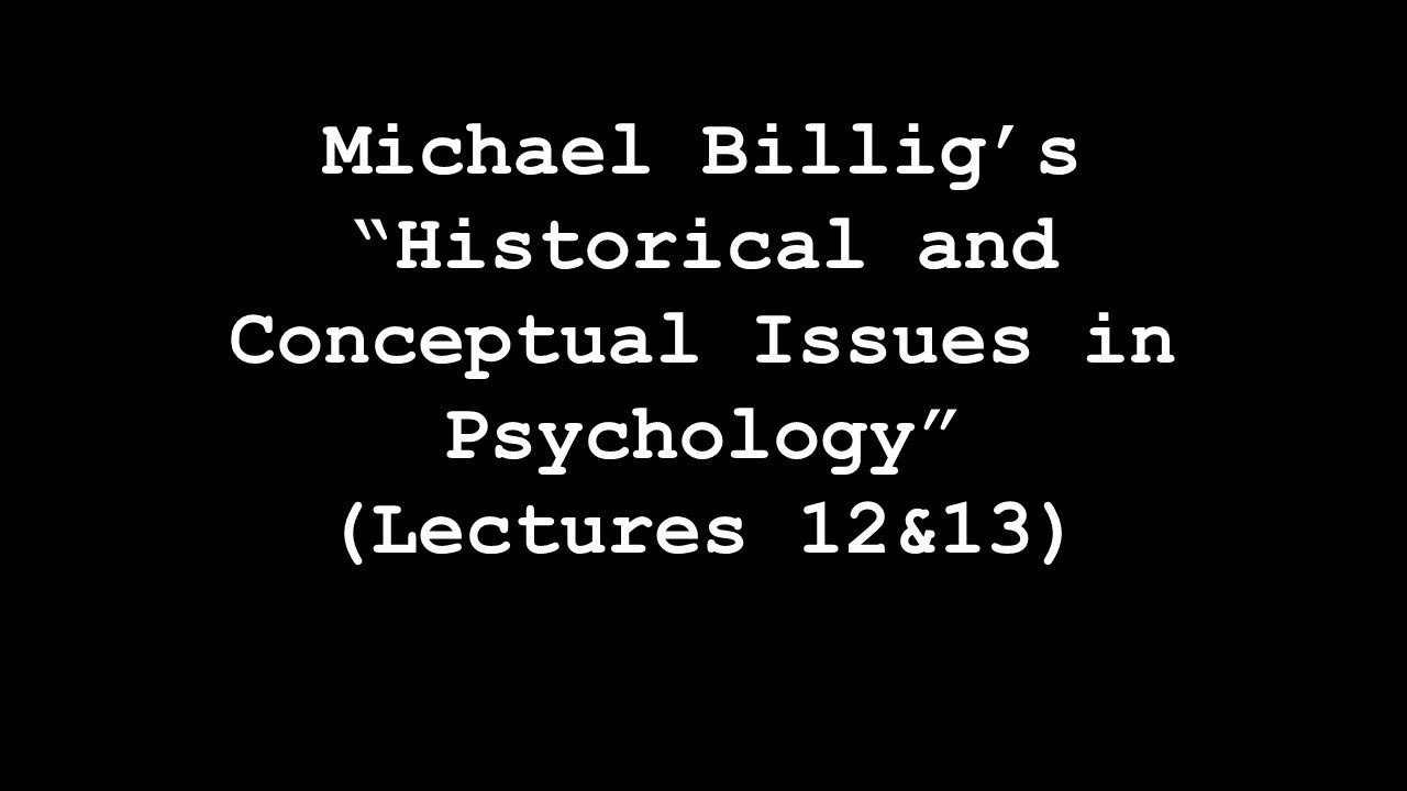The Billig Lectures (Lectures 12&13)