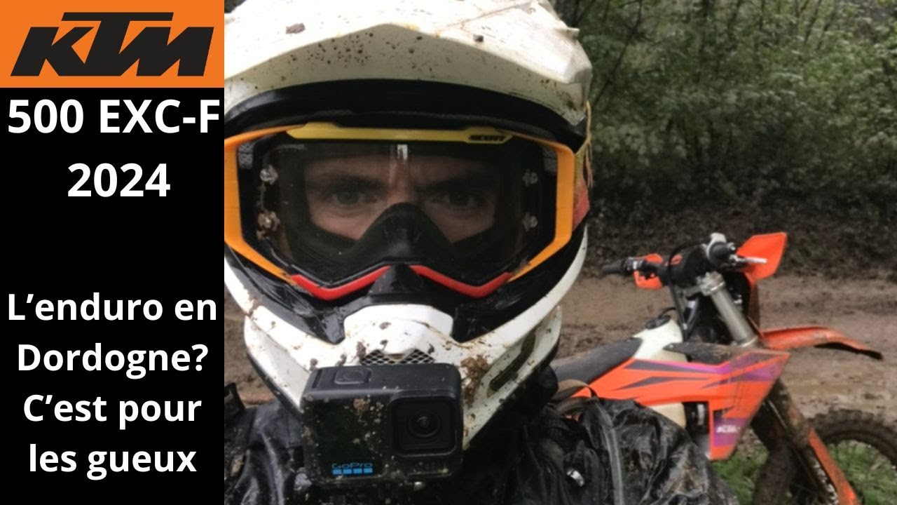 KTM 500 EXC-F 2024 - Première rando enduro en Dordogne pour la licorne à Saint Félix de Villadeix