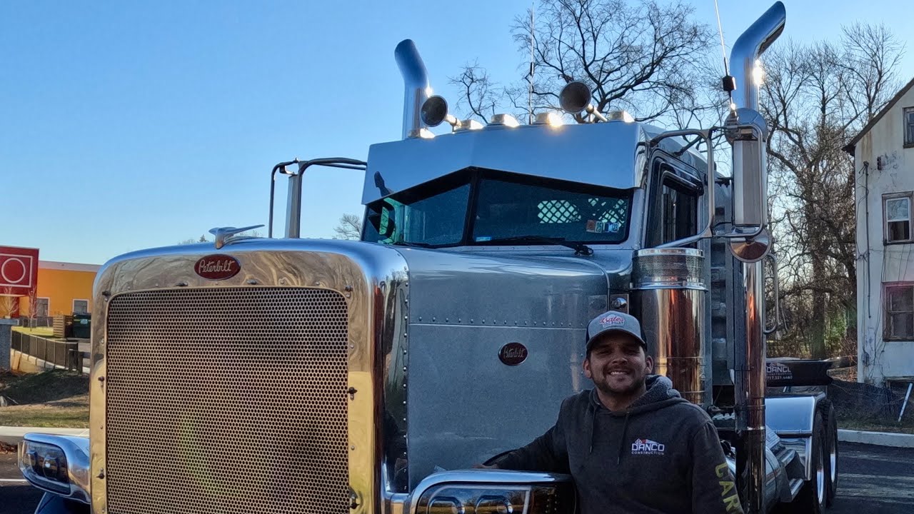 Delivering Equipment With Our Peterbilt Daycab