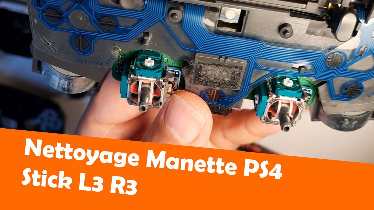 Réparer le joystick drift d'une manette PS4, démonter et nettoyer le module 3D