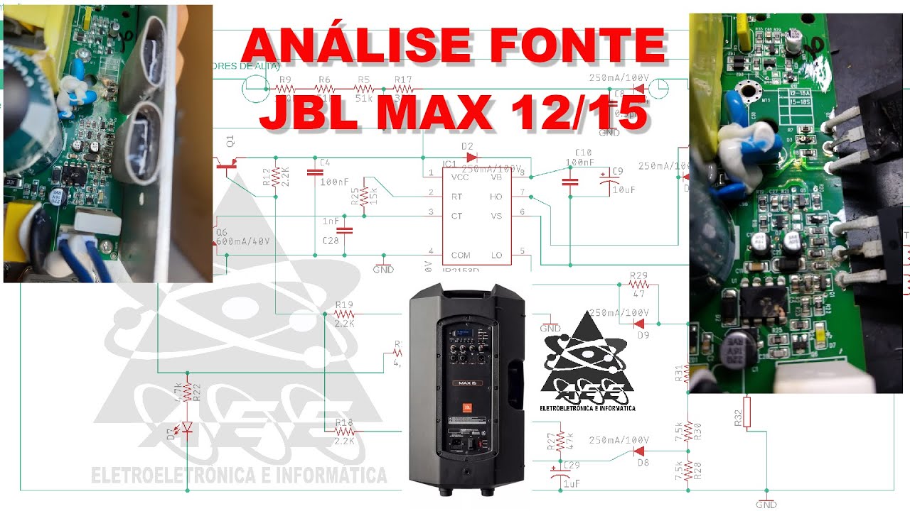 Analise Fonte JBL MAX12e15