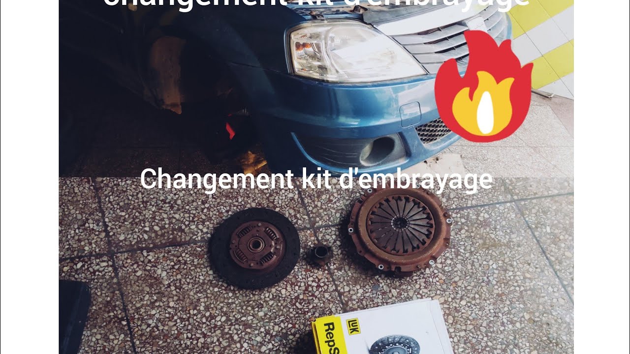 changement kit d'embrayage  Dacia  logan  1.5.dci