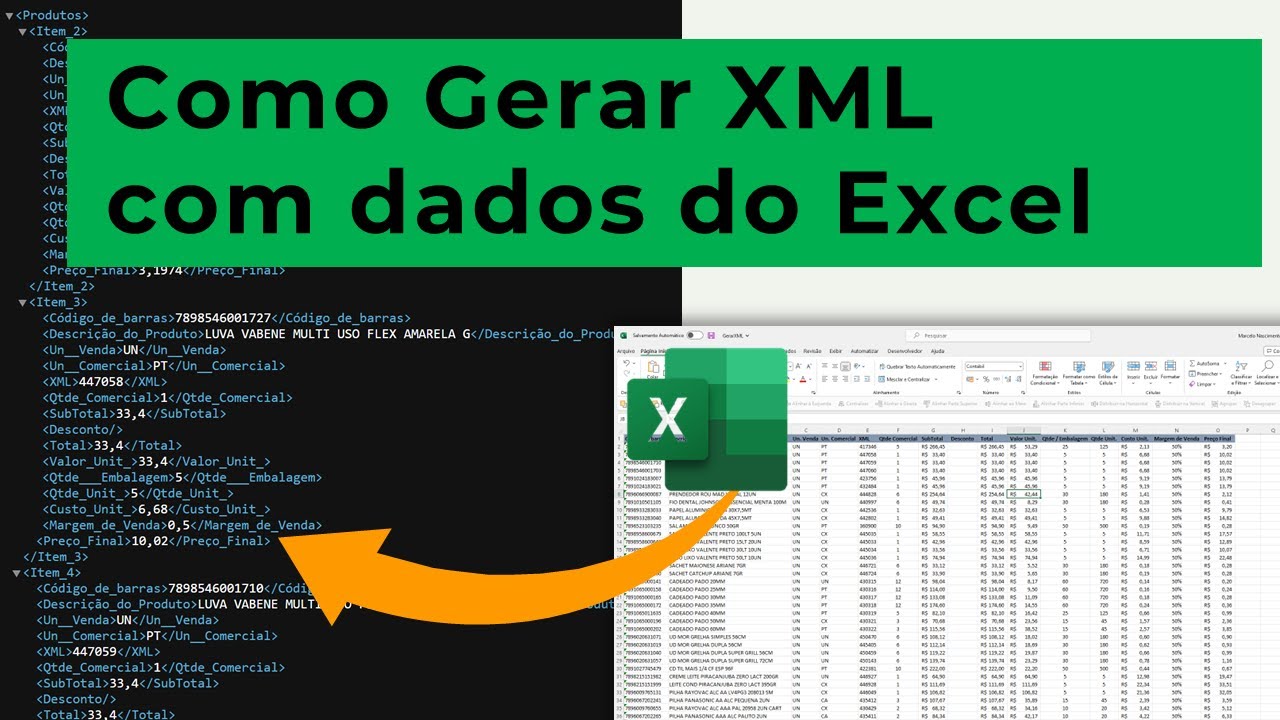 Aprenda a criar arquivos XML a partir de dados de Planilhas Excel usando VBA em poucos passos