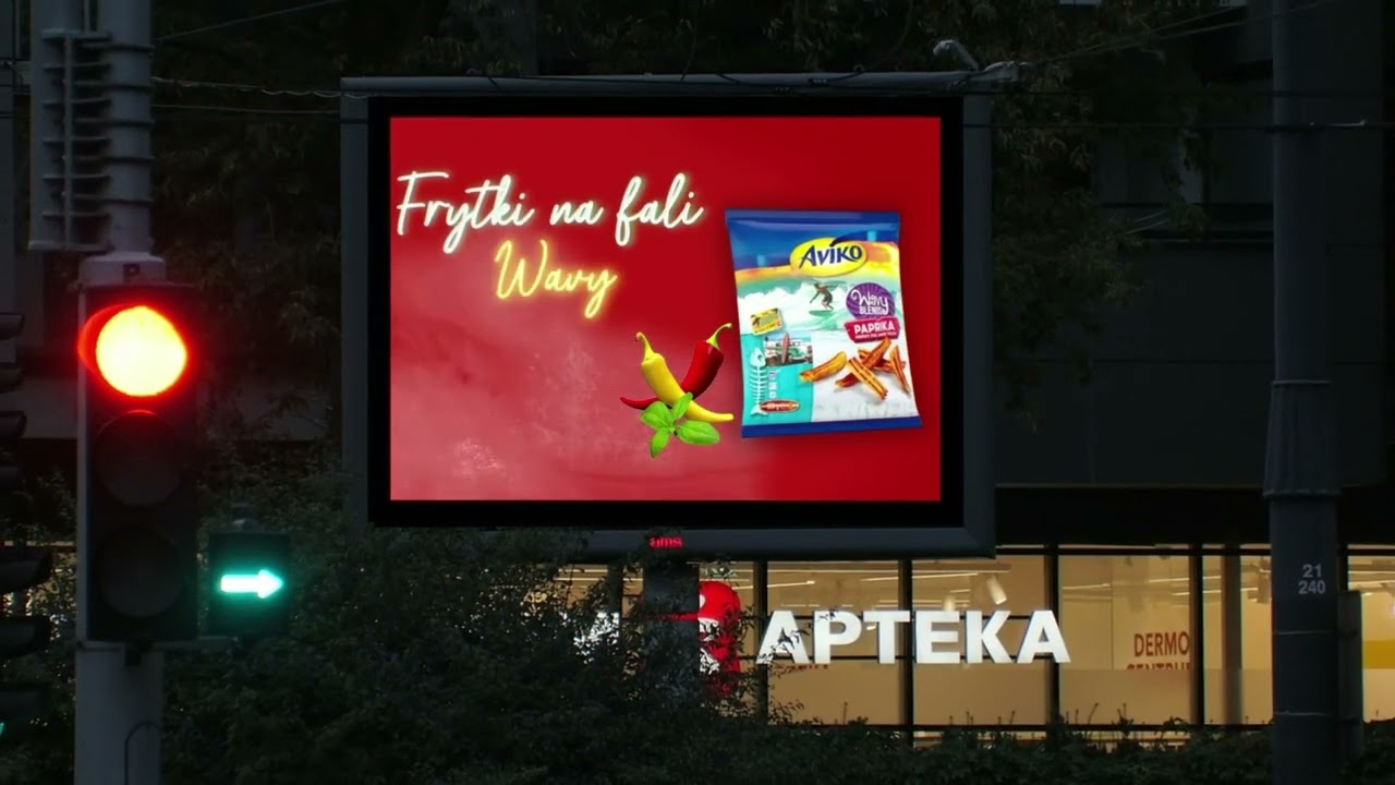 Aviko na Digital Cityscreen z efektem 3D