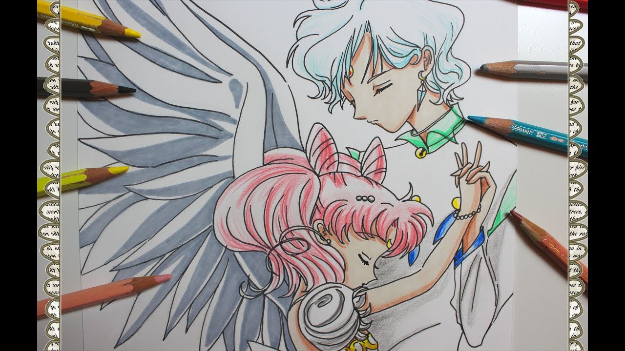 Sailor Moon Episode 106 Cómo Dibujar Princess Chibi Moon & Helios How To Draw Super S Speed Draw