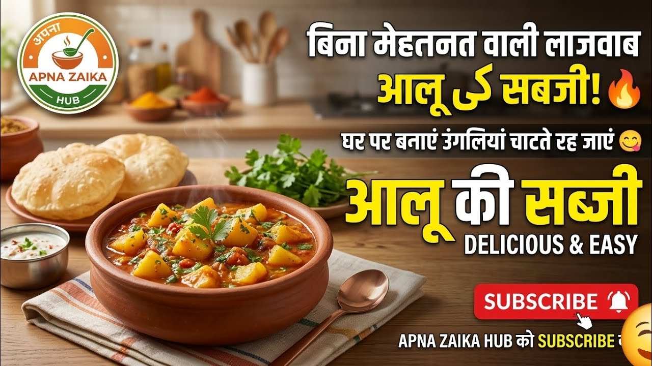 Bina Mehnat Wali LAJWAB Aloo ki Sabzi! 😋#aalu  (@ApnaZaikaHub)