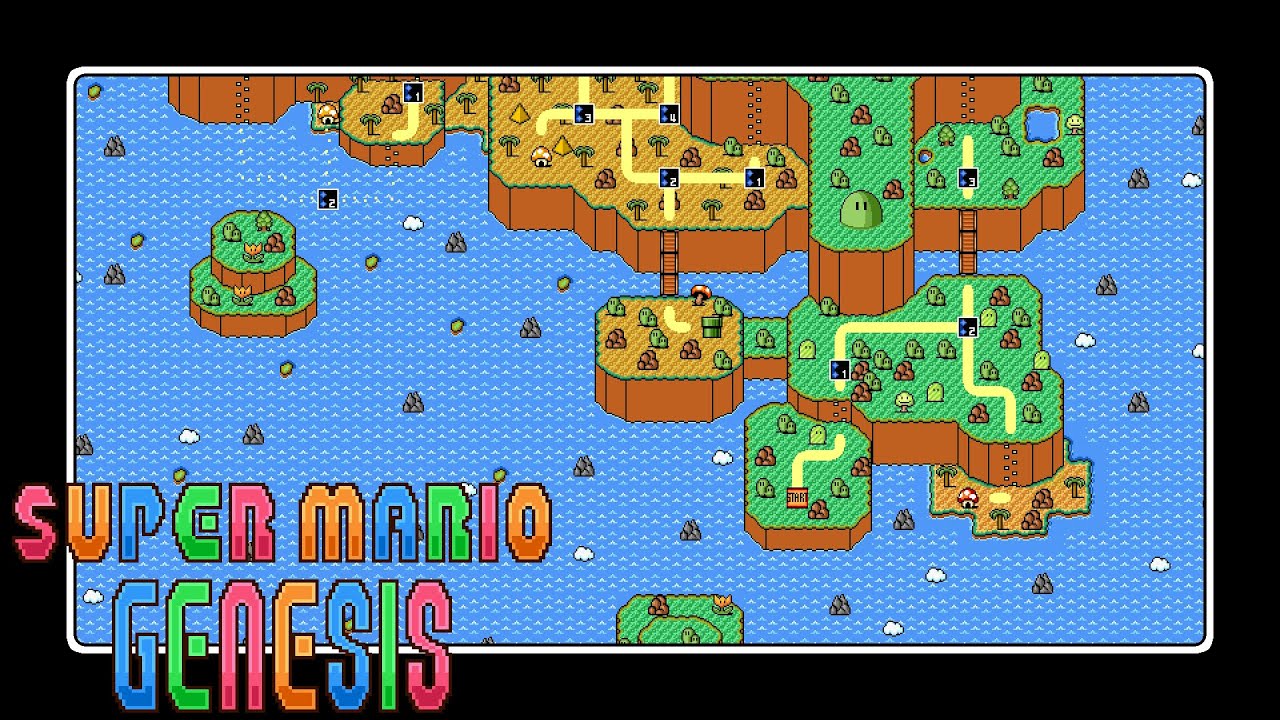 Super Mario Genesis | World Map Showcase