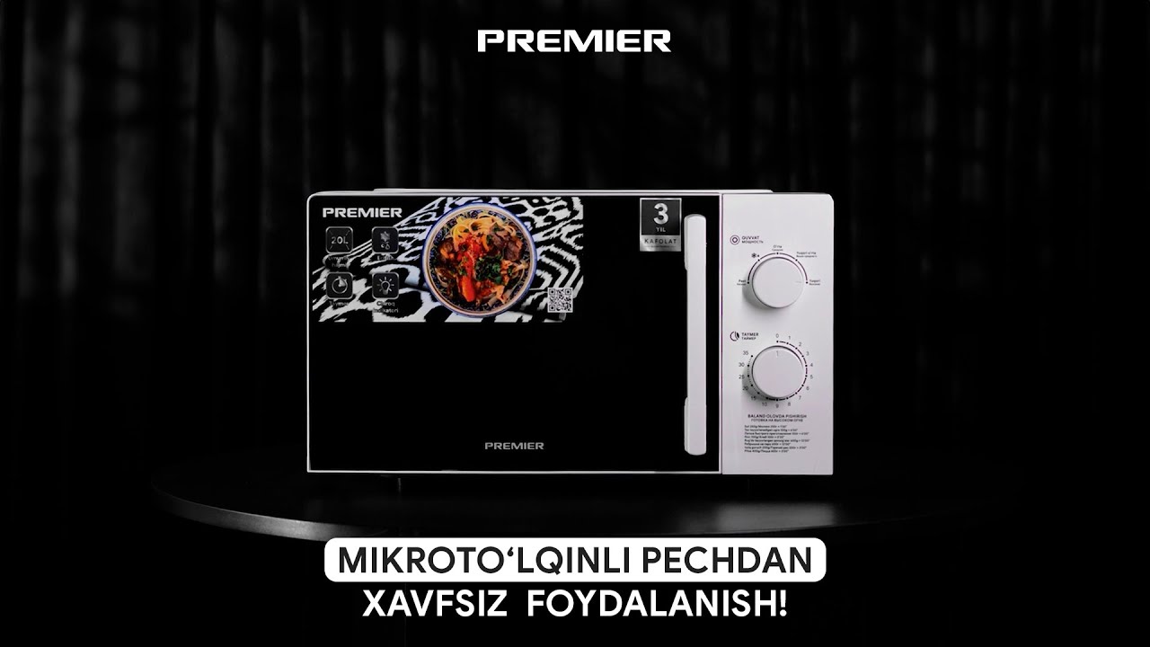 Mikroto’lqinli pechdan xavfsiz foydalanish! PREMIER