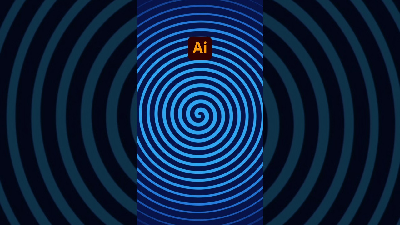 Design a Unique Background Using the Twirl Tool in illustrator #shorts #adobeillustrator #shortsfeed