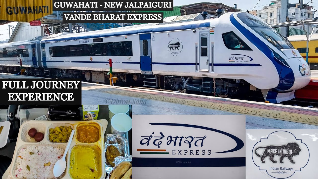 Full Journey By Vande Bharat Express || Guwahati - New Jalpaiguri Inaugural Run