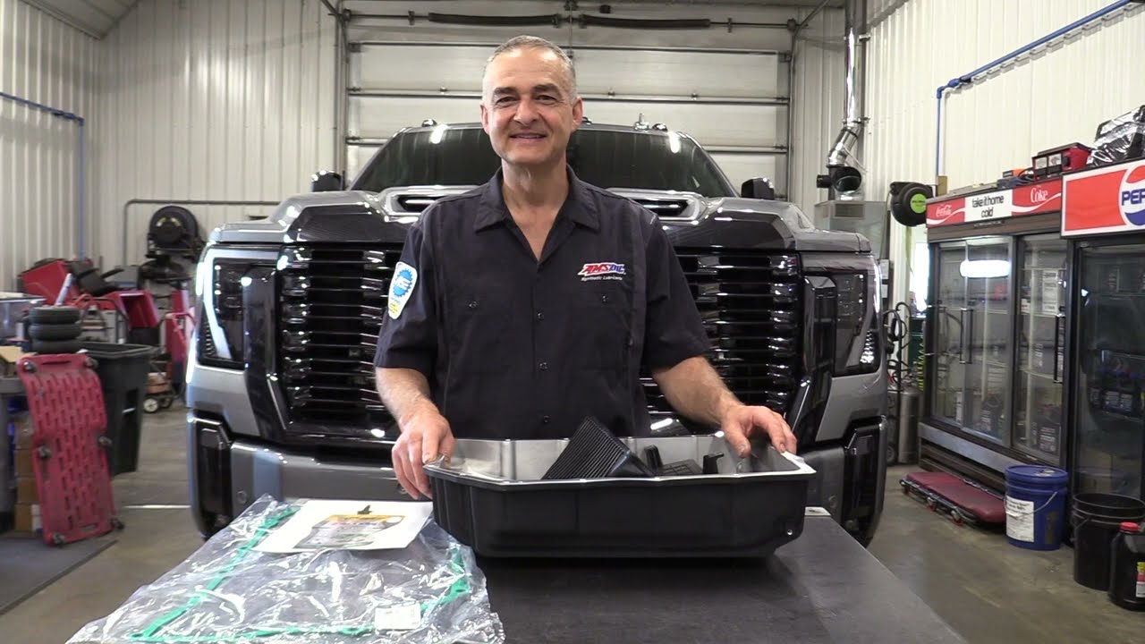 2024 Duramax 10 Speed Banks Transmission Pan Install & Amsoil Trans Flush.