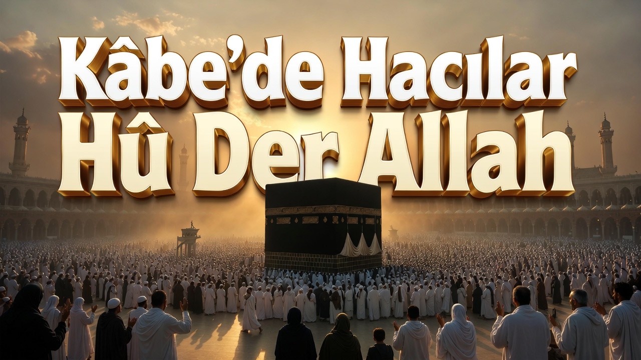 Kâbe'de Hacılar Hû Der Allah - İlahi Düzenleme