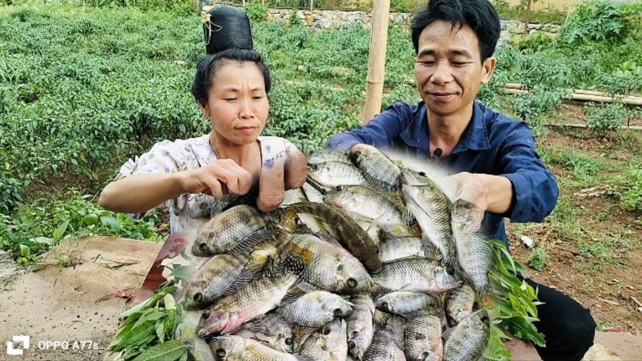 MÓN CÁ NHẢY VỚI NHIỀU DA VỊ CỦA VỢ CHỒNG LÁO CÒI.