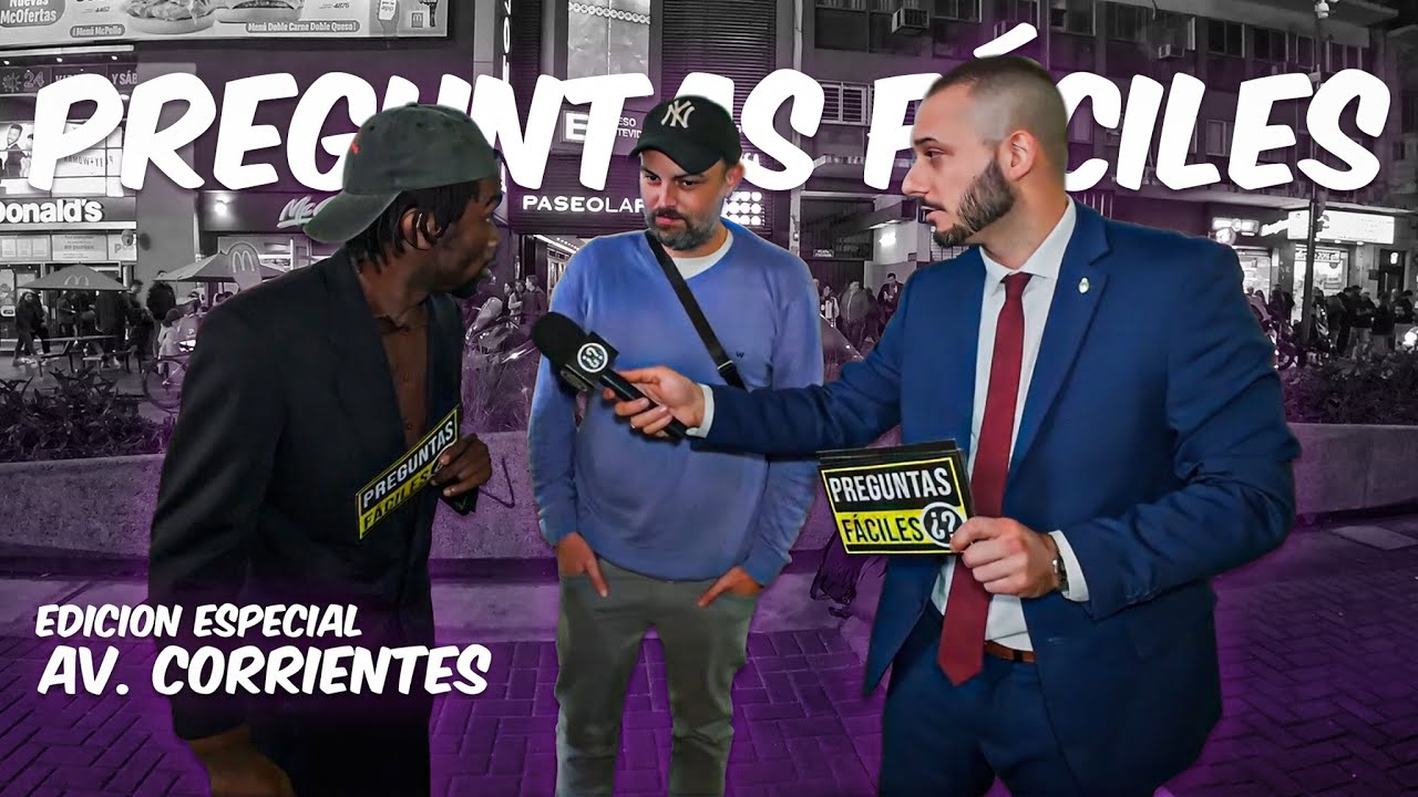 PREGUNTAS F&Aacute;CILES en AVENIDA CORRIENTES #preguntasf&aacute;ciles #tomimunaretto
