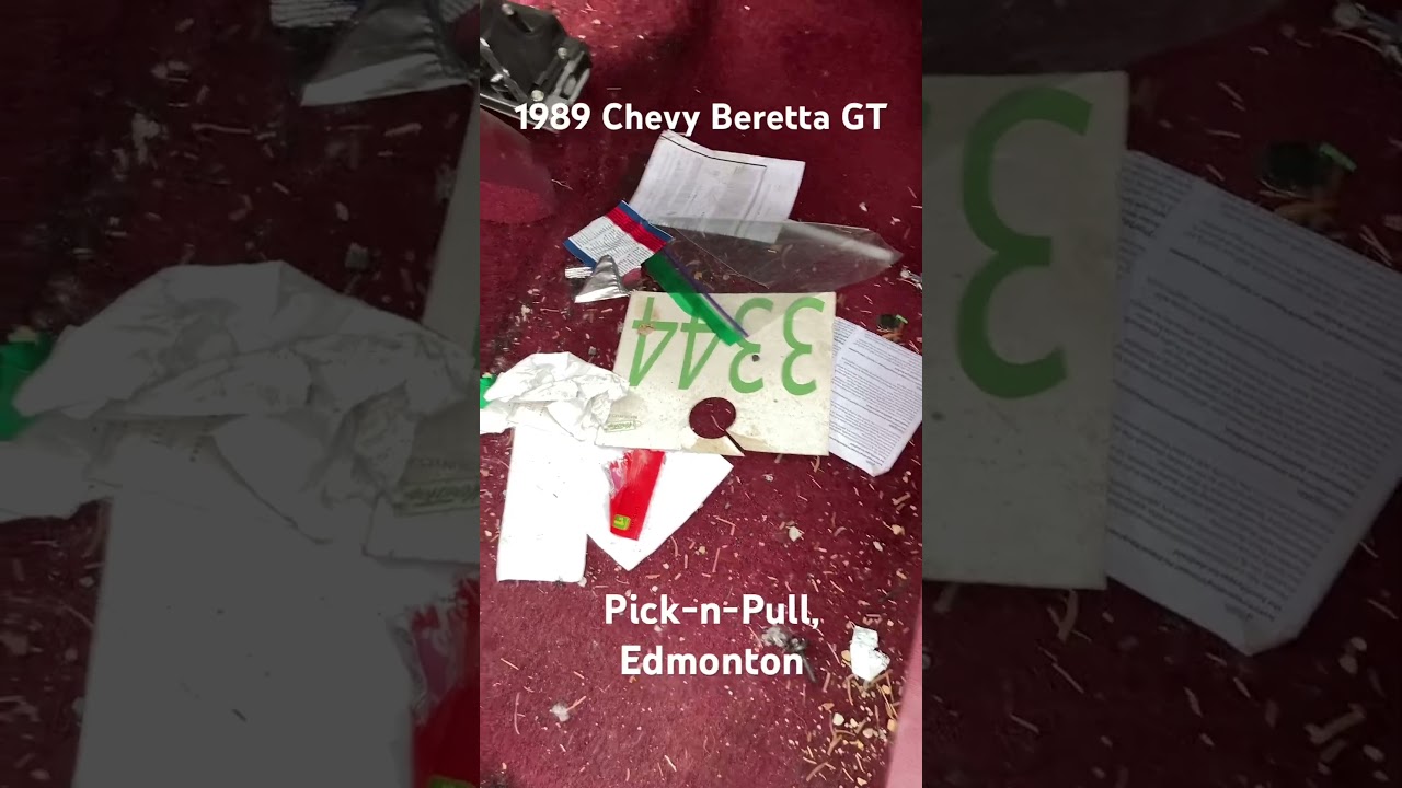 Junkyard Crawl: 1989 Chevy Beretta GT at Pick-n-Pull Edmonton, AB.  
