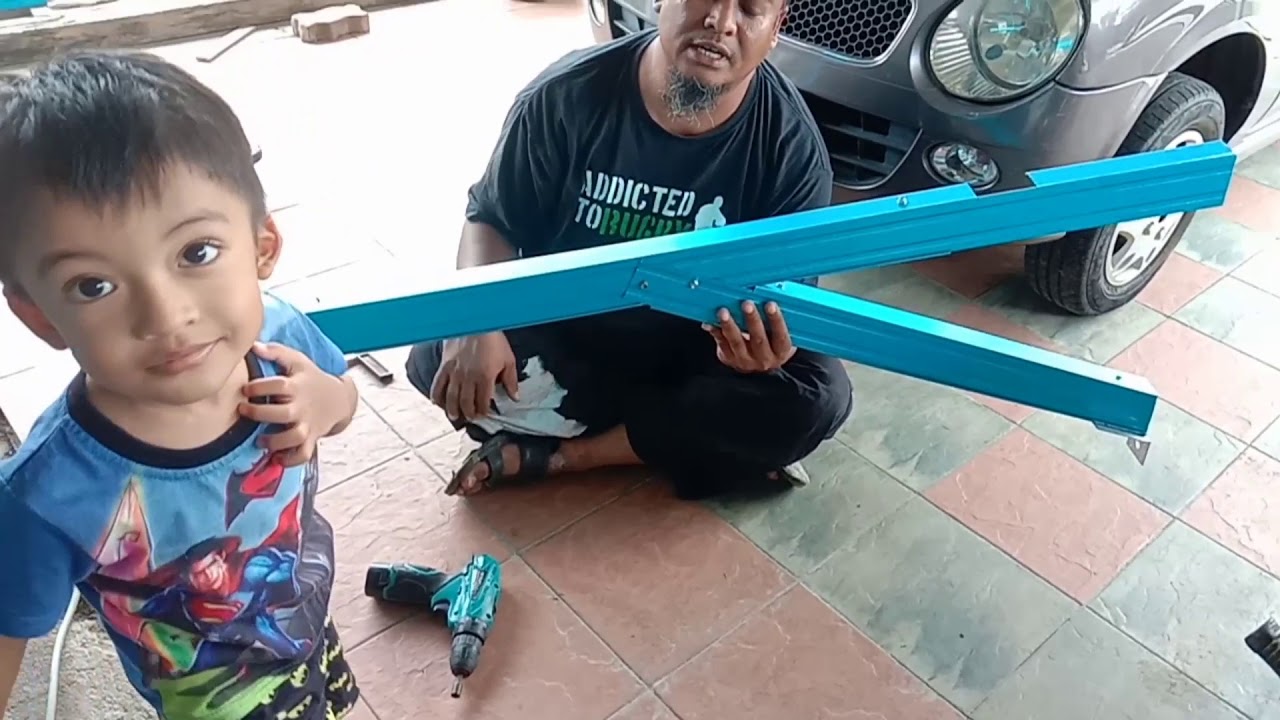 DIY cara pasang awning rumah modal RM50