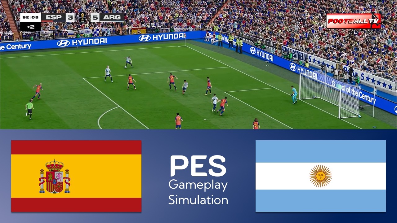 Final Spain vs Argentina - FIFA WORLD CUP 2026 | Full Match All Goals | eFootball Pes 21 Gameplay