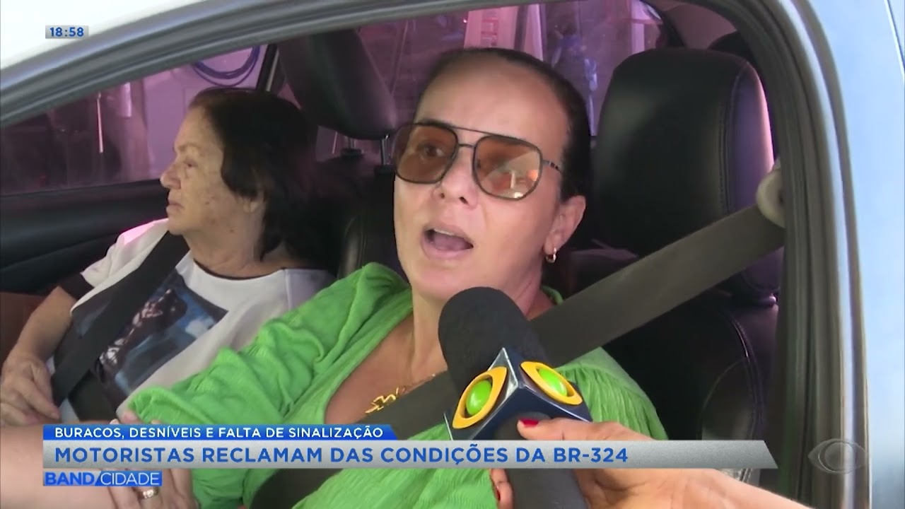 Motoristas reclamam da situa&ccedil;&atilde;o da BR-324 - Band Cidade