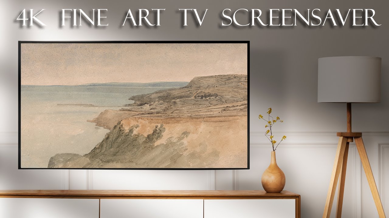 TV Art Screensaver Landscape | Beach Relaxing | Vintage Art TV Background | 4K Fine Art for your TV